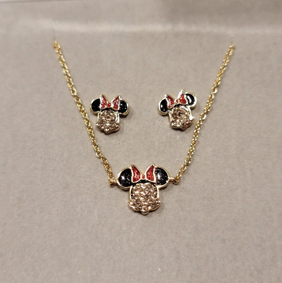 Disney X Baublebar Mickey & Minnie Mouse Jewelry Set NEW - Picture 2 of 5